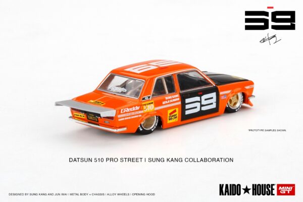 MINI GT 1/64 [ Kaido House × MINI GT ] Datsun Pro Street SK510 Orange