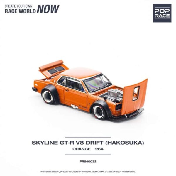 Pop Race Skyline GT-R V8 Drift (Hakosuka) Orange