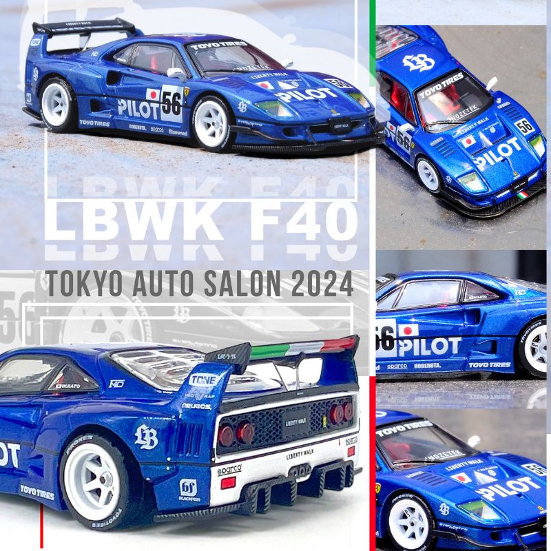 INNO64 Models LBWK Ferrari F40 Tokyo Auto Salon 2024