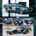 INNO64 Models Nissan Skyline 2000 GT-R (KPGC110) Racing Concept Green