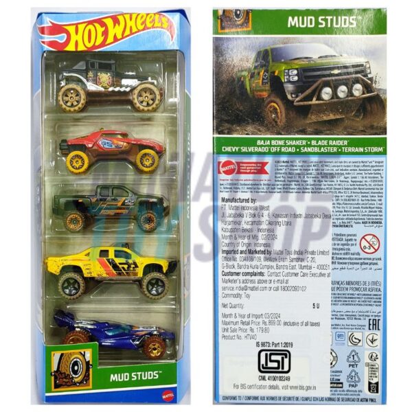 Hot Wheels 2024 5-Pack Mud Studs Set-1