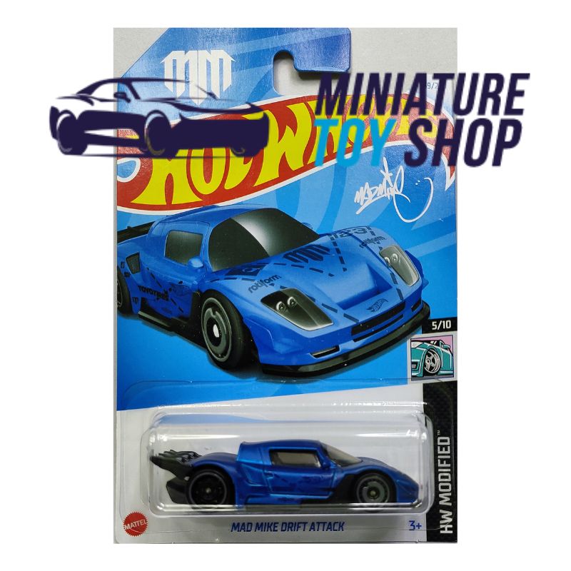 Hot Wheels 2024 Mainline Mad Mike Drift Attack Blue