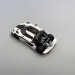 Flame Model Koenigsegg One1 White with Carbon Black