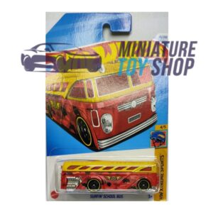 Hot Wheels 2024 Mainline Surfin School Bus Yellow Red