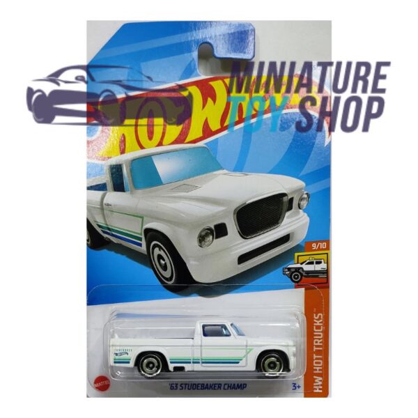 Hot Wheels 2024 Mainline '63 Studebaker Champ White